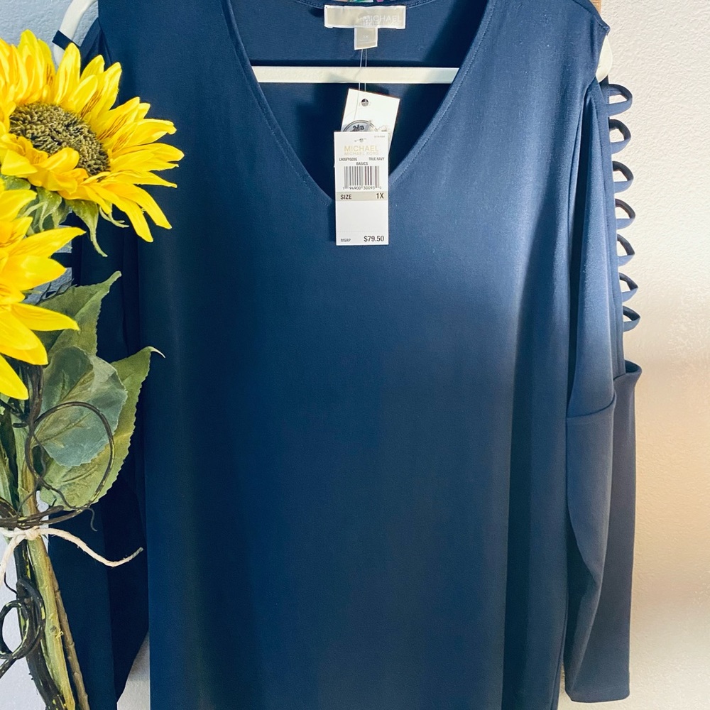 Plus Posher Michael Kors~ Sexy Long Sleeve Top